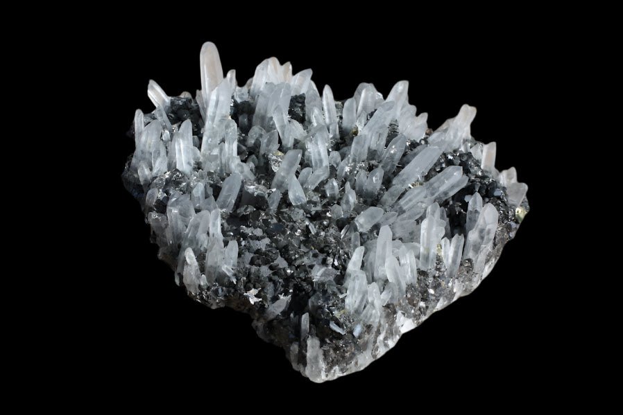 Quartz + Pyrite on Sphalerite | Krushkov Dolming, Bulgaria