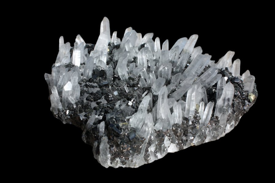 Quartz + Pyrite on Sphalerite | Krushkov Dolming, Bulgaria