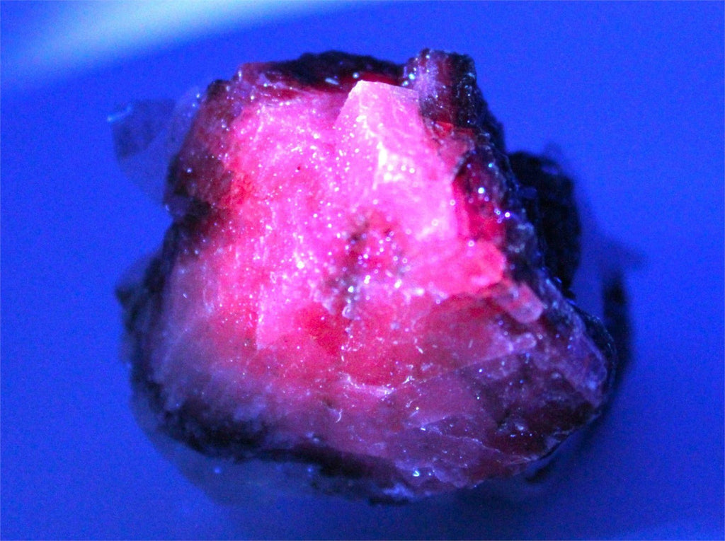 Quartz on Calcite Cluster | UV Reactive Mineral Specimen | China