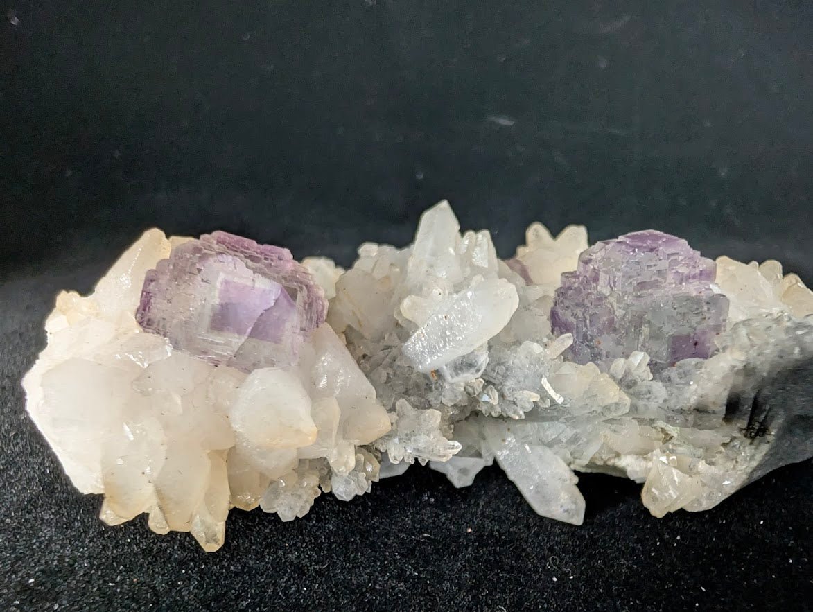 Shangbao Fluorite with Quartz – UV Reactive Collector’s Specimen