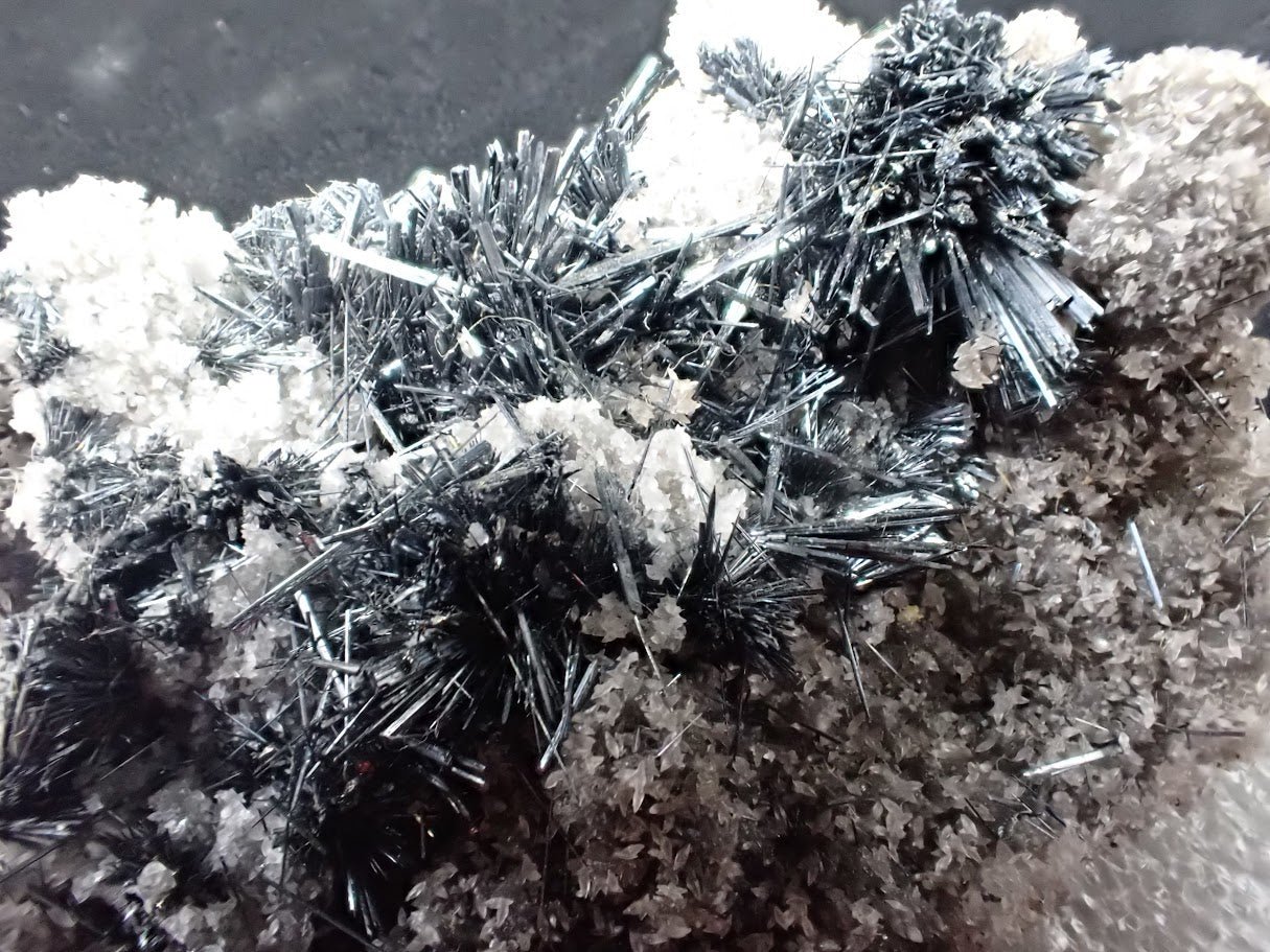 Stibnite with Calcite on Matrix – Romania