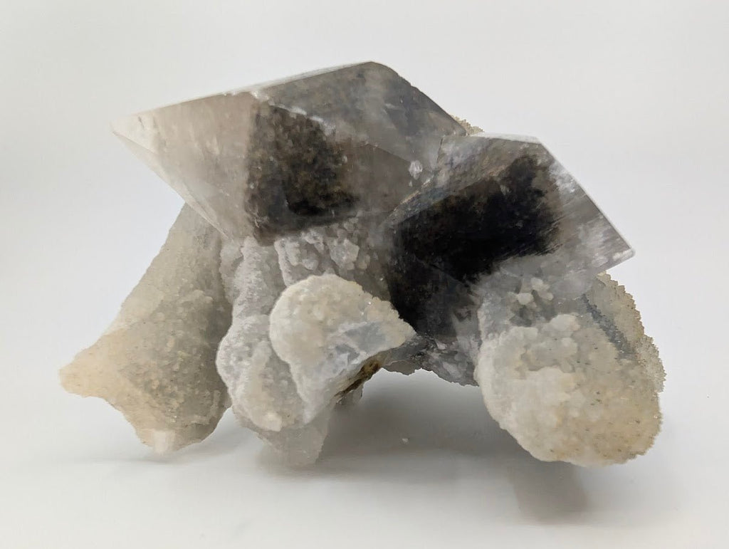 Striking Dogtooth Calcite with Dendritic Inclusions and Sugar Sphalerite