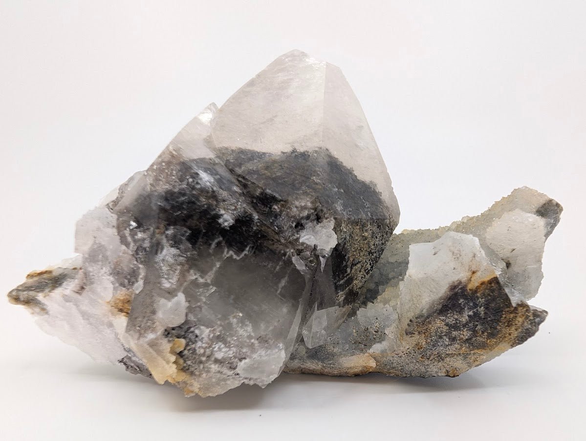 Striking Dogtooth Calcite with Dendritic Inclusions and Sugar Sphalerite