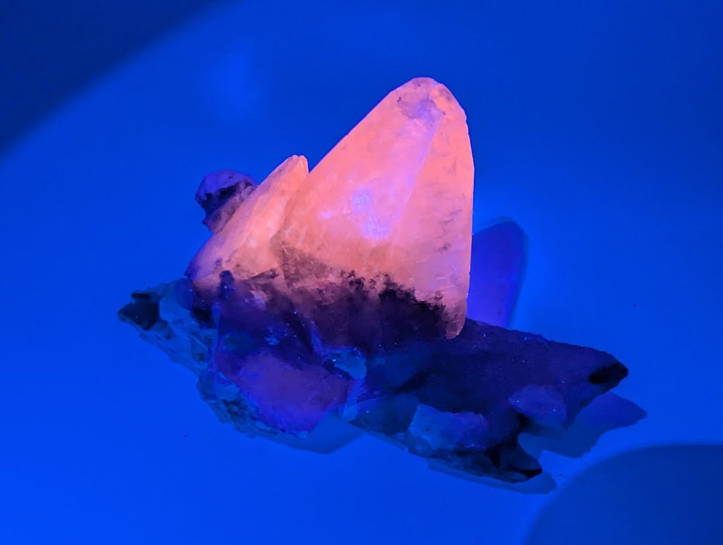 Striking Dogtooth Calcite with Dendritic Inclusions and Sugar Sphalerite