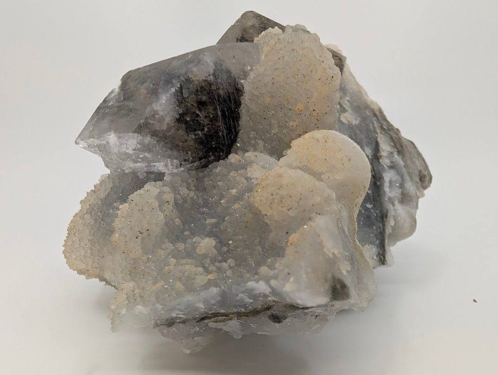 Striking Dogtooth Calcite with Dendritic Inclusions and Sugar Sphalerite