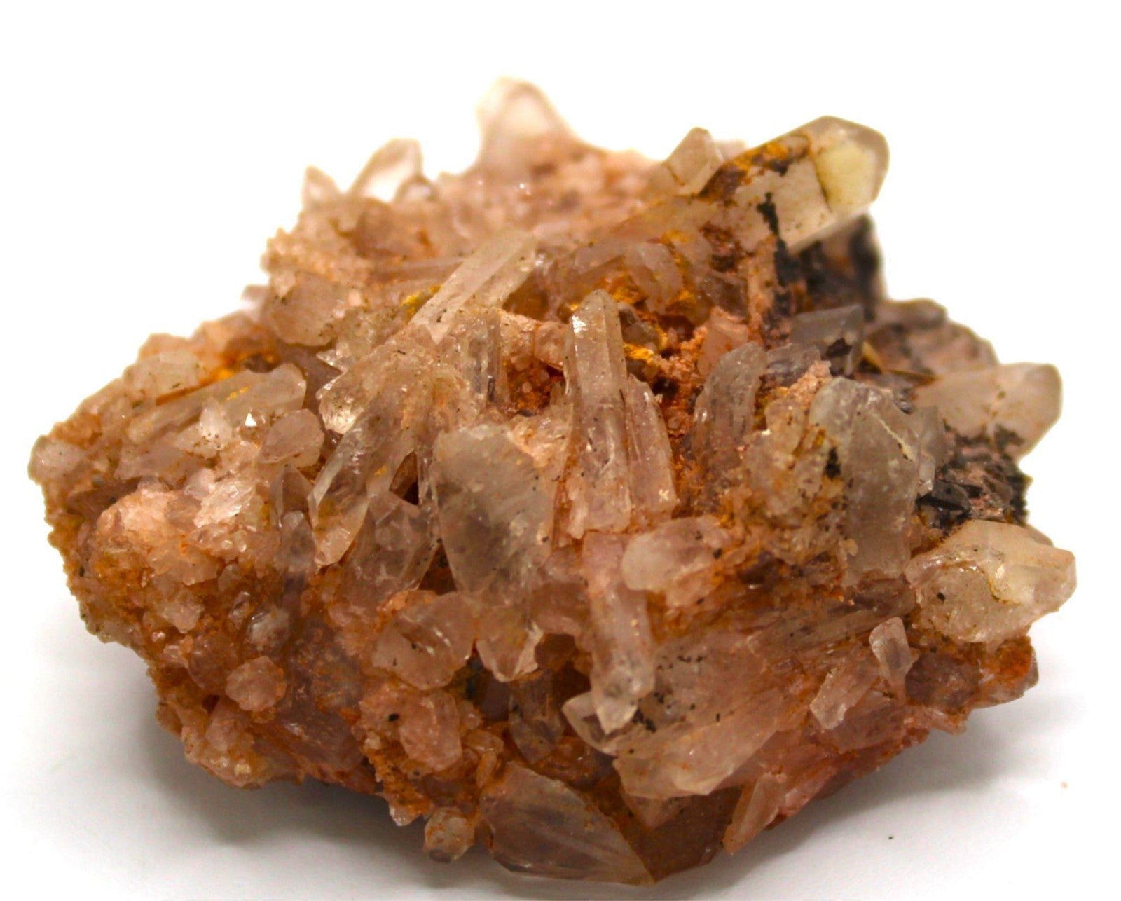 Tangerine Quartz Crystal Cluster | Brazil