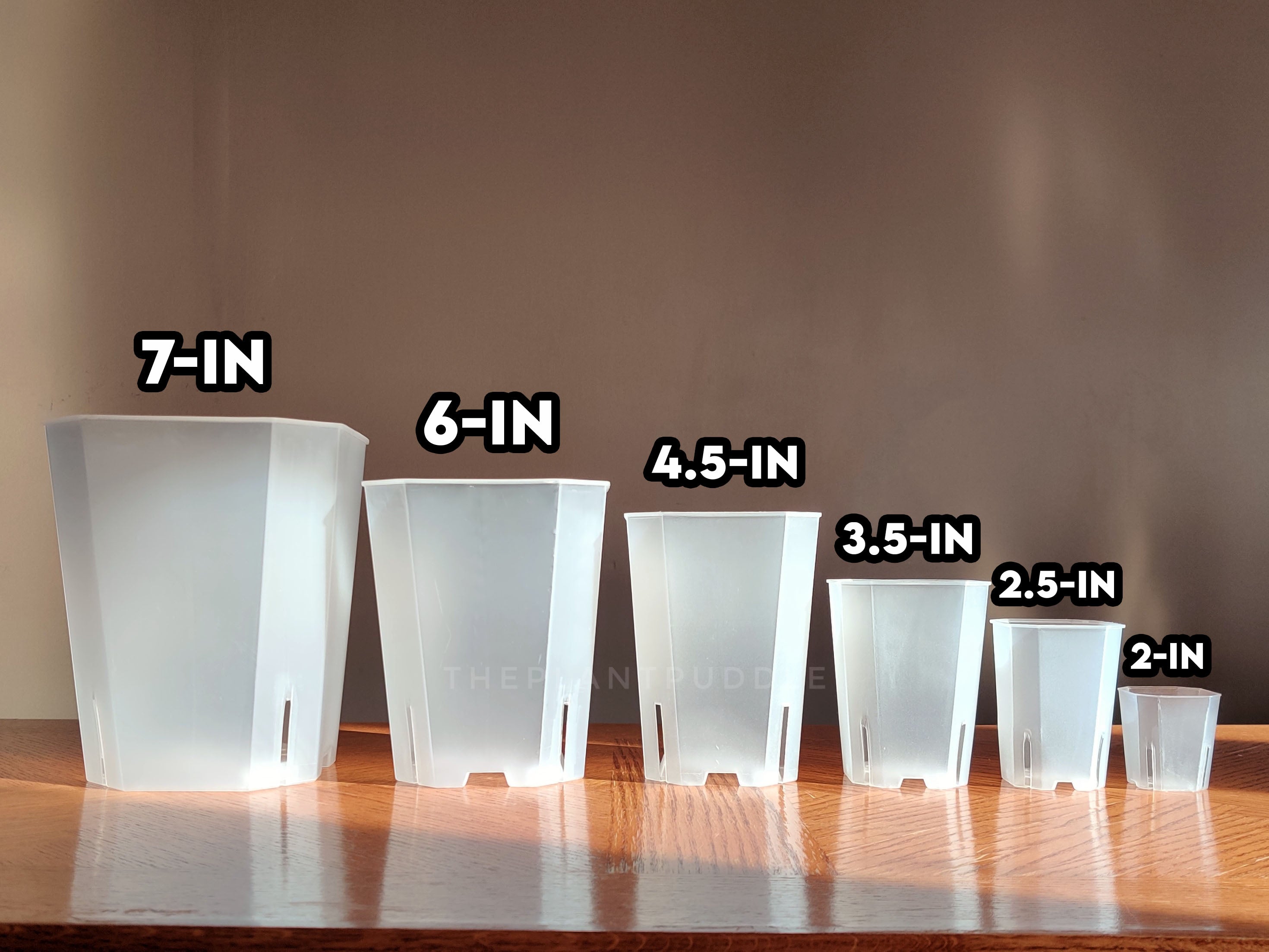 Square Frosted Plant Pot | High Drainage and Easy to Organize