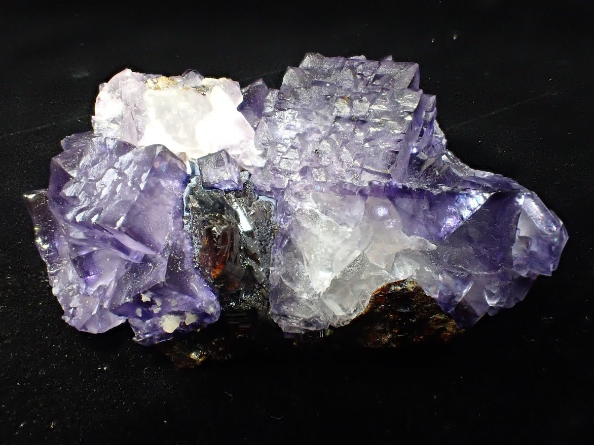 Violet Fluorite with Sphalerite | Elmwood Mine, Tennessee, USA