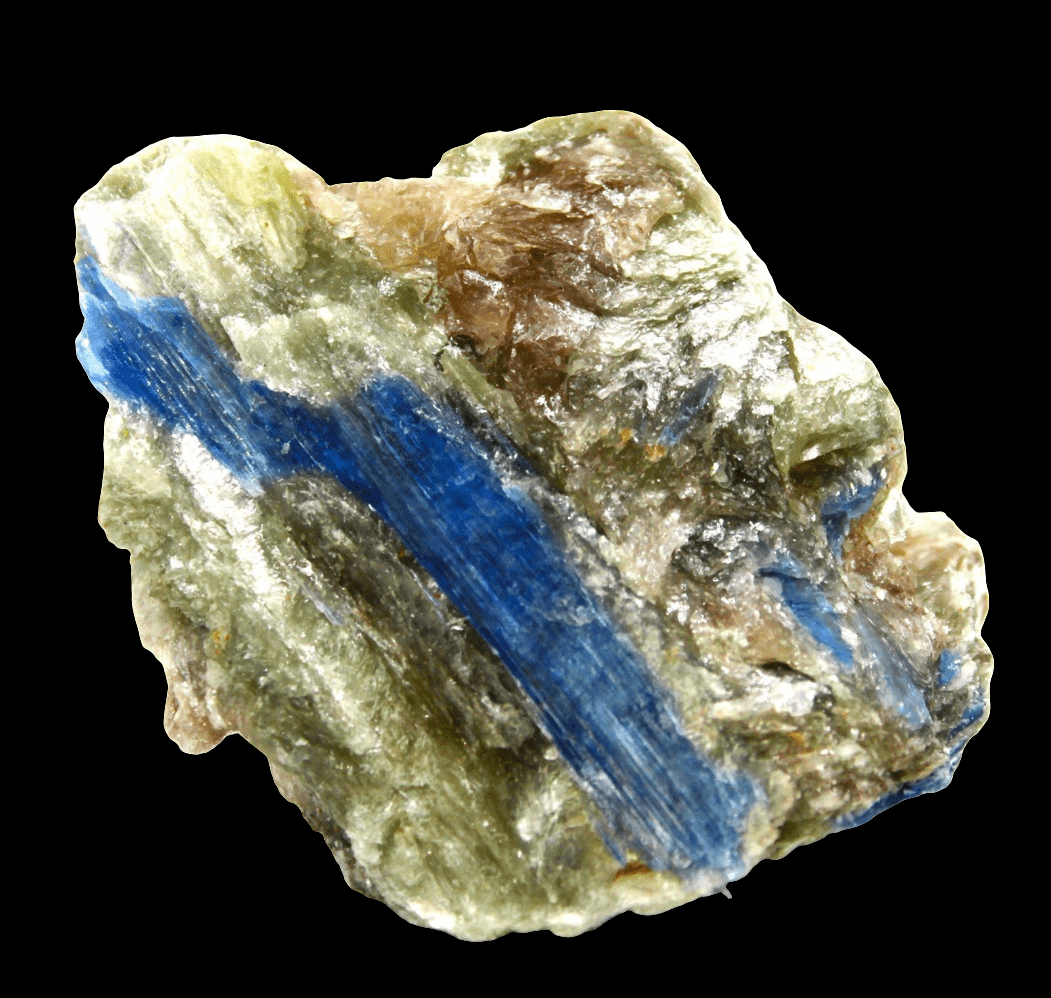 Vivid Blue Kyanite in Mica Matrix | USA