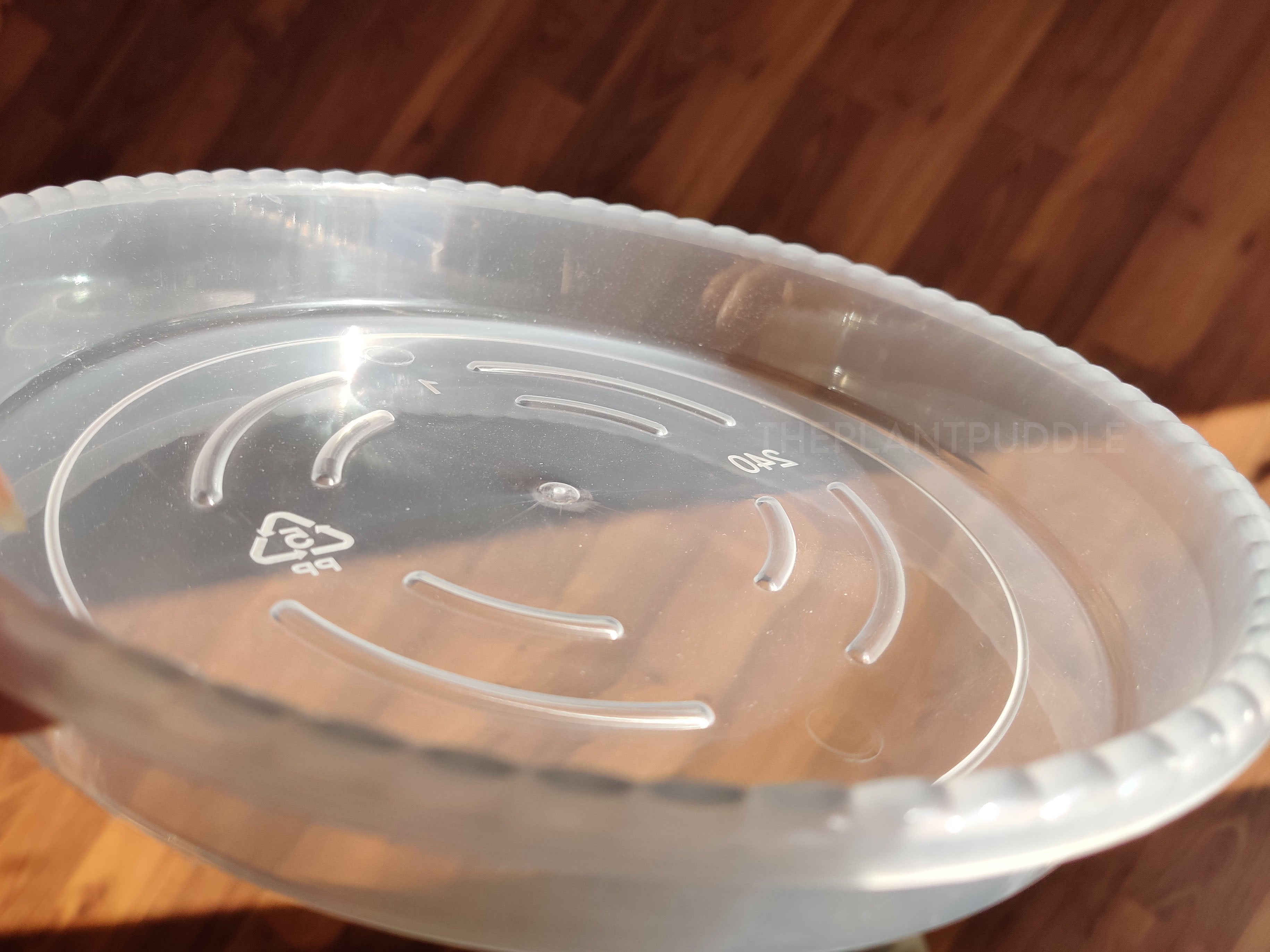 Round Plant Pot Saucers | Durable Translucent Plastic