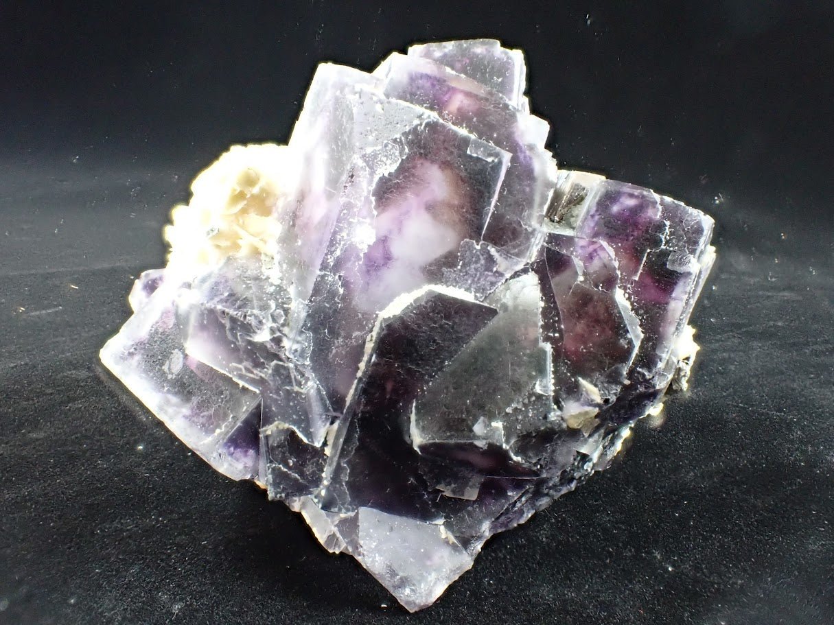 Yindu Fluorite with Barite, Chalcedony and Pyrite – Inner Mongolia, China