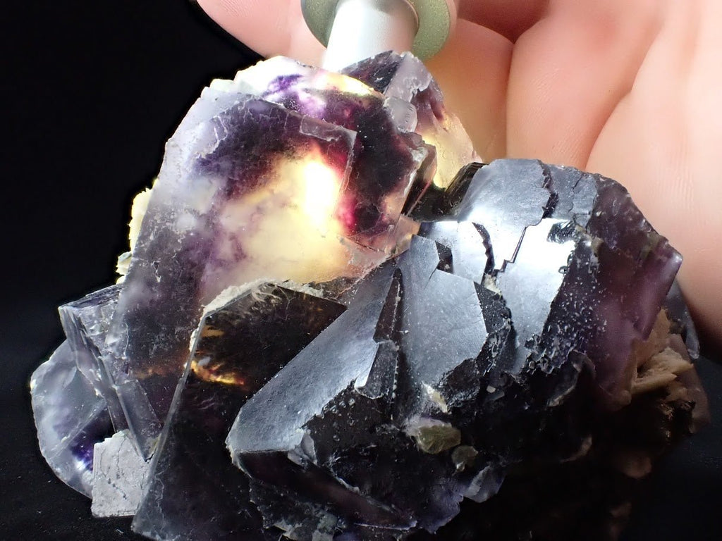 Yindu Fluorite with Barite, Chalcedony and Pyrite – Inner Mongolia, China