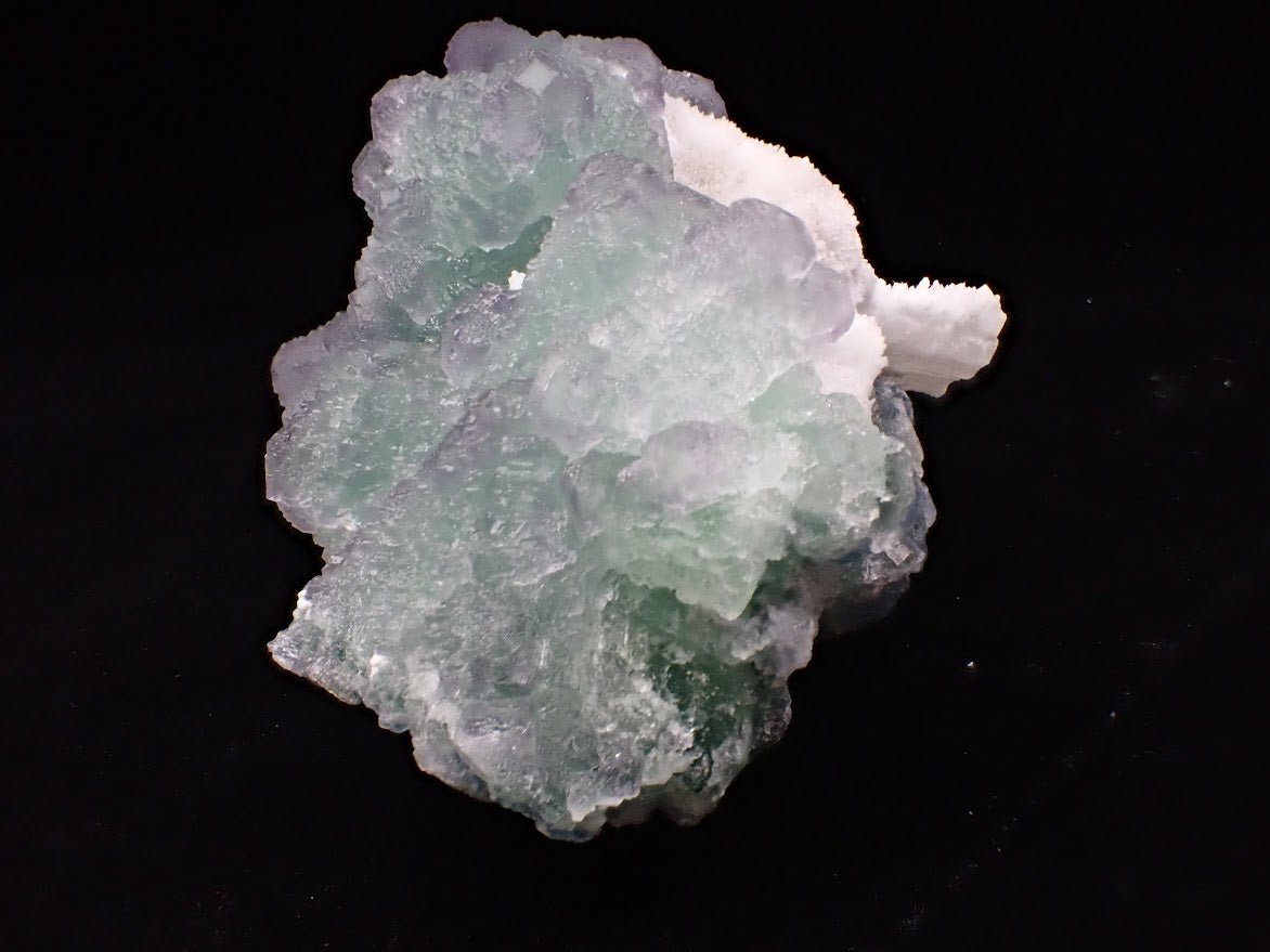Green-Purple Fluorite with Calcite | Zhejiang, China